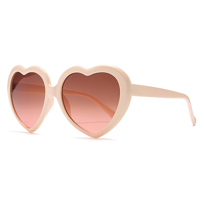 Wholesale big frame love sunglasses photo party cute love glasses JDC-SG-HongW004