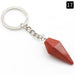 Jewelry WholesaleWholesale Natural Crystal Agate Stone Hexagonal Cone Keychain MOQ≥2 JDC-KC-KeS001 Keychains 科索 %variant_option1% %variant_option2% %variant_option3%  Factory Price JoyasDeChina Joyas De China