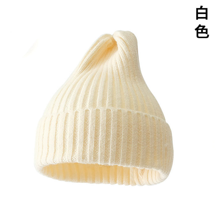 Wholesale Hat Polyester Curling Solid Color Thick Thread Knit Hat JDC-FH-YaoX002