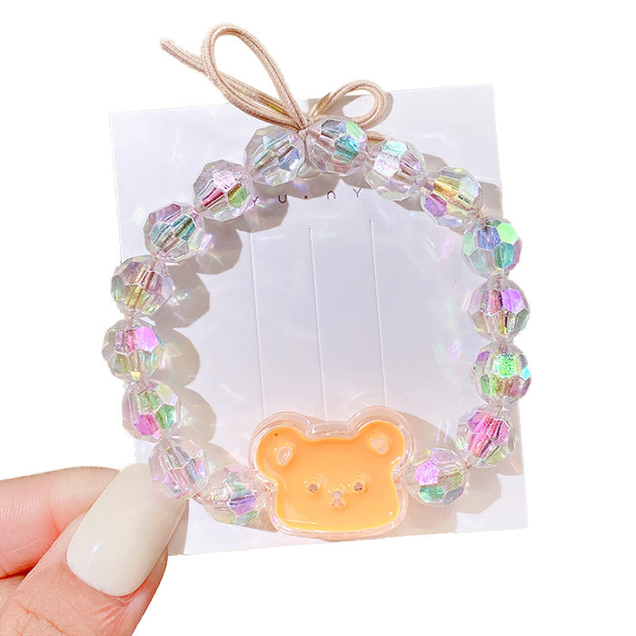 Wholesale hair rope bracelet dual-purpose girl all-match cartoon head rope JDC-HS-I413