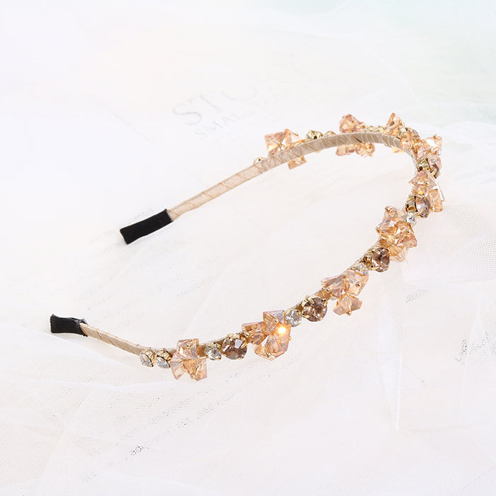 Jewelry WholesaleWholesale Party Crystal Full Drill Headband JDC-HD-TanD009 Headband 檀豆 %variant_option1% %variant_option2% %variant_option3%  Factory Price JoyasDeChina Joyas De China