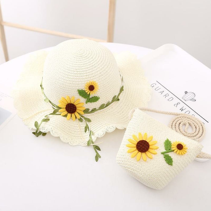 Jewelry WholesaleWholesale Children Beach Sunshade Straw Hat Bucket Hat Straw Bag JDC-FH-ZhuR001 Fashionhat 逐日 %variant_option1% %variant_option2% %variant_option3%  Factory Price JoyasDeChina Joyas De China