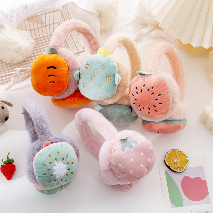 Wholesale Earmuffs Plush Kids Adjustable Fruit Earmuffs Warm JDC-EF-ZhuoH001