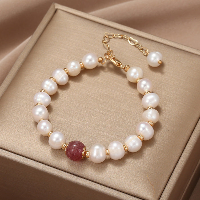 Wholesale Necklace Pearl Moonstone Clavicle Chain JDC-NE-ZhuJ016