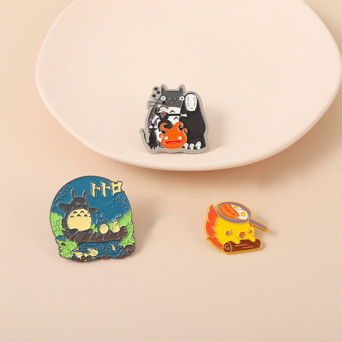 Wholesale cartoon brooch metal badge unproked bag accessories JDC-BC-QiH019