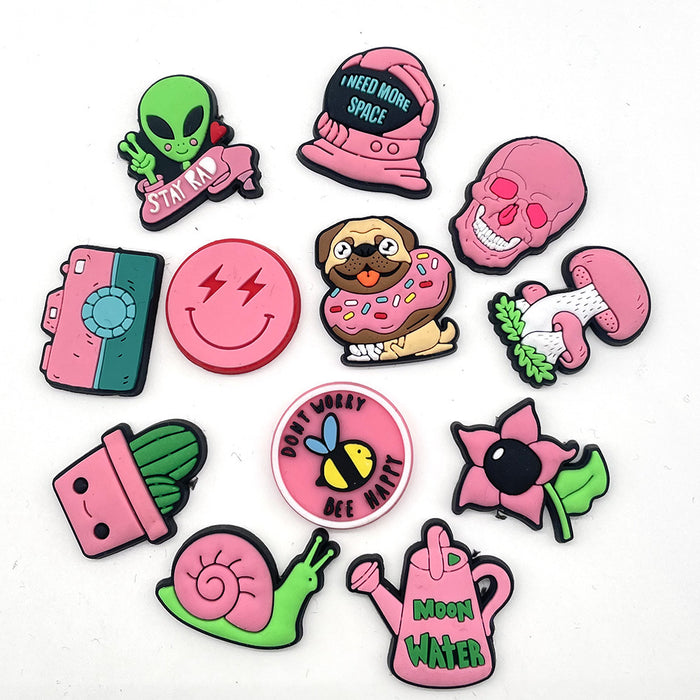 Wholesale Random 10pcs Cartoon Cute PVC DIY Accessories Croc Charms (M) JDC-CCS-WanX016