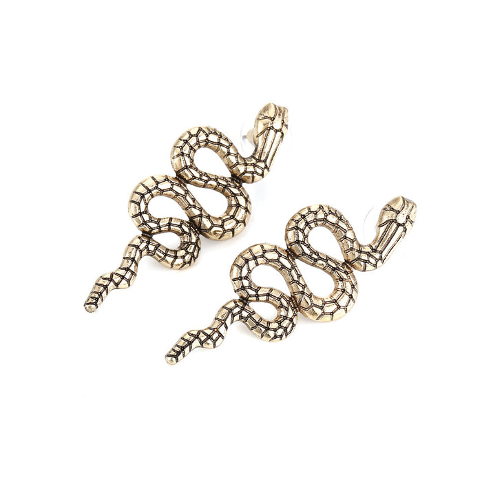 Wholesale Vintage Snake Alloy Earrings JDC-ES-ManY037