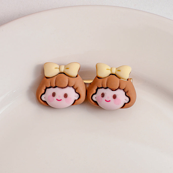 Wholesale hairpin plastic cartoon bear rabbit JDC-HC-GuangShun004