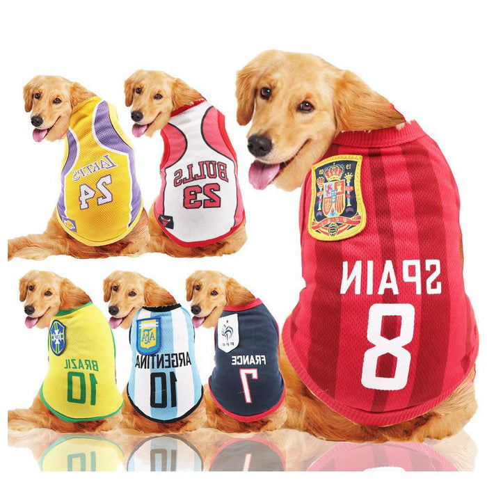 Wholesale Pet Clothing Polyester Jersey Vest JDC-PC-JYa003