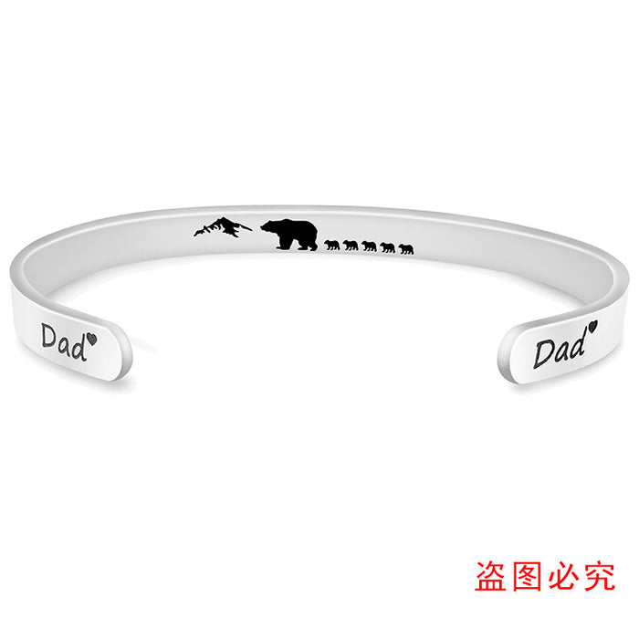 Jewelry WholesaleWholesale stainless steel bear father's Day gift Bracelet JDC-BT-ganggu008 Bracelet 钢古 %variant_option1% %variant_option2% %variant_option3%  Factory Price JoyasDeChina Joyas De China