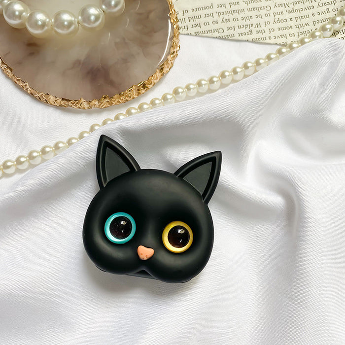 Wholesale Grips Cartoon Cat Plastic Phone Holder Mobile Phone Holder JDC-PS-Baiying003