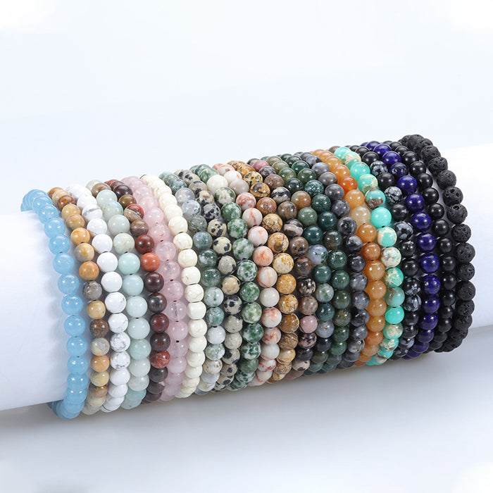 Wholesale Bracelet Volcanic Stone Onyx Stone Crystal Braided Bracelet MOQ≥2 JDC-BT-YIYe038