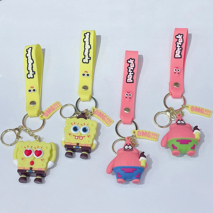 Wholesale Cartoon Soft Rubber Alloy Cute Keychain (M) MOQ≥2 JDC-KC-JuShu002