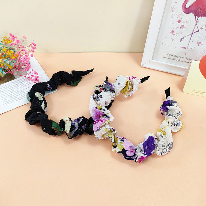 Wholesale cloth pleated headband printing JDC-HD-O122