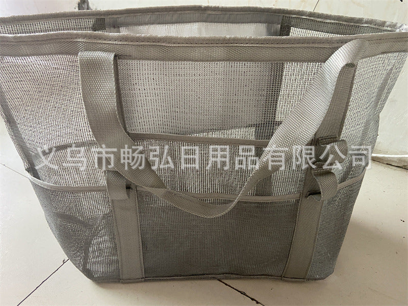 Jewelry WholesaleWholesale color mesh large swimming beach bag JDC-BB-ChangH004 Beach Bag 畅弘 %variant_option1% %variant_option2% %variant_option3%  Factory Price JoyasDeChina Joyas De China