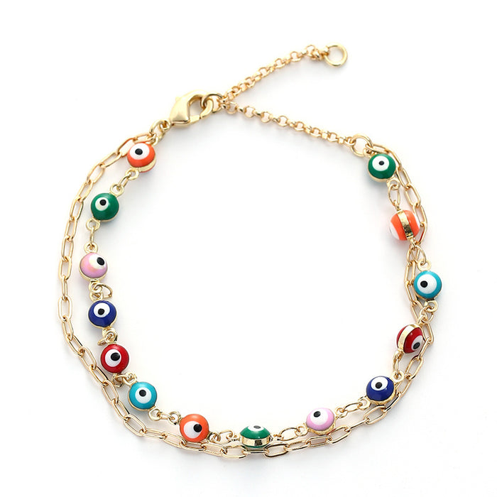 Wholesale Devil's Eye Iron Enamel Bracelet JDC-BT-KenJ003