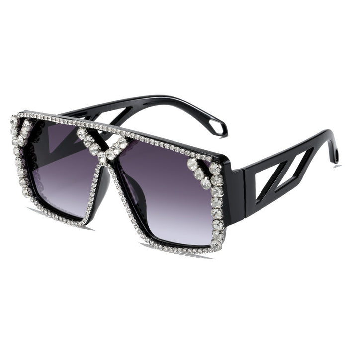 Wholesale Big Face Full Frame Beaded Glasses Comfortable Cycling Sunglasses JDC-SG-HongW008