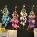 Jewelry WholesaleWholesale Feather Ribbon Plastic Circle Dream Catcher Home Wall Decoration JDC-DC-JunX001 Dreamcatcher 俊贤 %variant_option1% %variant_option2% %variant_option3%  Factory Price JoyasDeChina Joyas De China