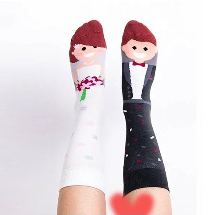 Wholesale Socks Cotton Fun Cartoon Asymmetrical Socks JDC-SK-QAng014