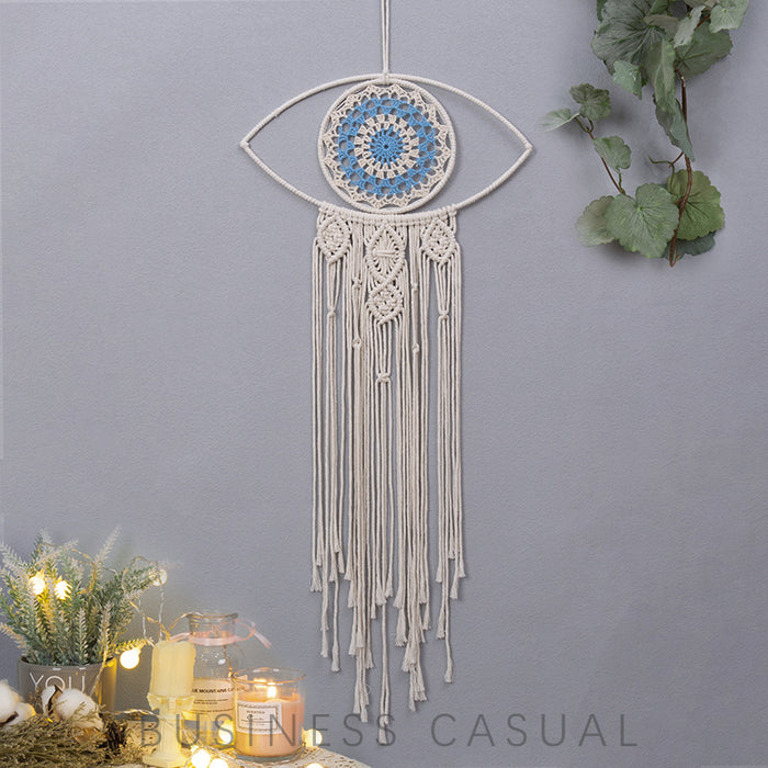 Jewelry WholesaleWholesale Devil's Eye Cotton Rope Woven Dreamcatcher MOQ≥2 JDC-DC-MGu021 Dreamcatcher 梦罟 %variant_option1% %variant_option2% %variant_option3%  Factory Price JoyasDeChina Joyas De China