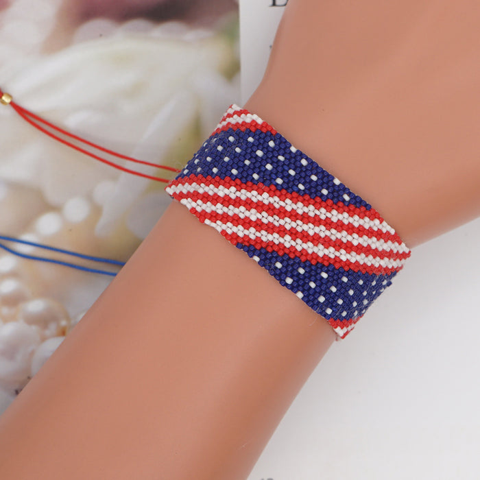 Wholesale 4th of July Independence Day American Flag Hand Jewelry JDC-BT-GBH094