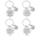 Jewelry WholesaleWholesale Teacher's Day Gift With Diamond Stainless Steel Round Brand Keychain JDC-KC-GangGu038 Keychains 钢古 %variant_option1% %variant_option2% %variant_option3%  Factory Price JoyasDeChina Joyas De China