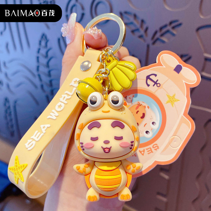 Wholesale Keychains Hardware PVC Cartoon Cute MOQ≥2 JDC-KC-BaiM054