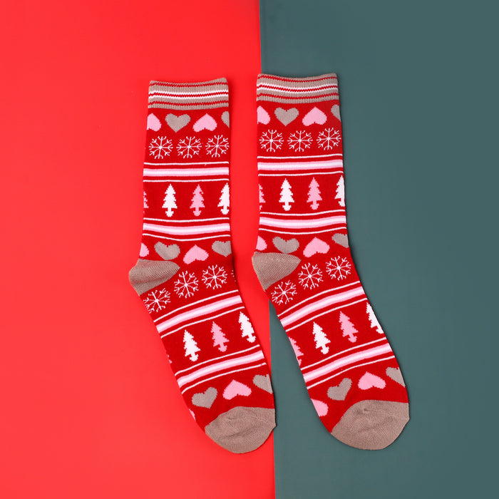 Wholesale Socks Blended Christmas Cute Cartoon MOQ≥3 JDC-SK-LLZ001