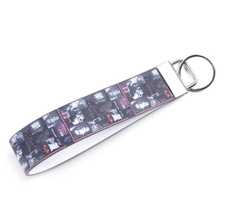 Wholesale Keychains Metal PU Leather Fur Ball Lanyard MOQ≥5 JDC-KC-TMao002