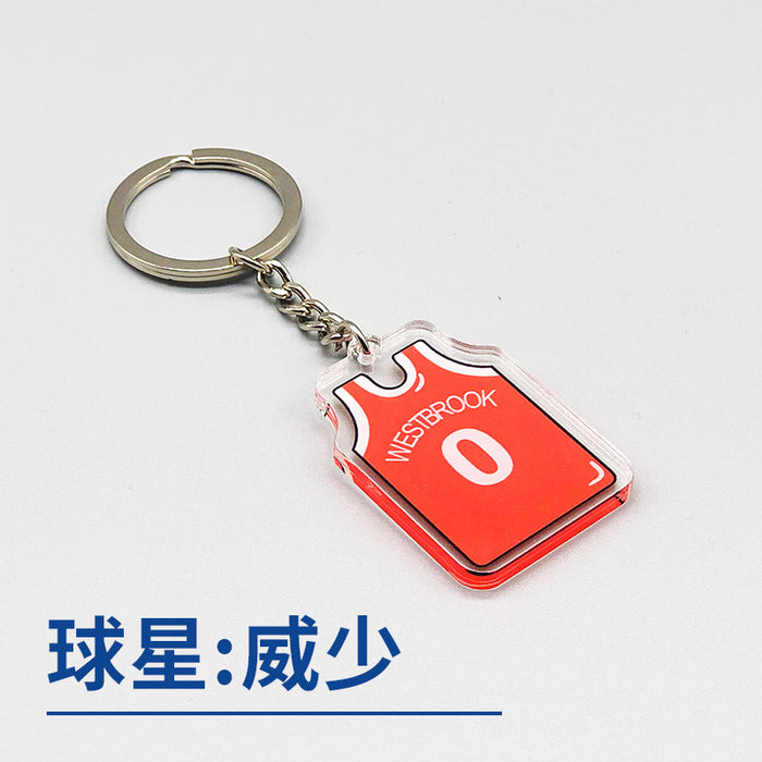 Jewelry WholesaleWholesale Basketball Star Acrylic Keychain JDC-KC-HongY001 Keychains 宏盈 %variant_option1% %variant_option2% %variant_option3%  Factory Price JoyasDeChina Joyas De China