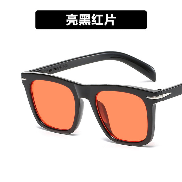 Wholesale Sunglasses PC Large Frame Square Rice Nails Anti-UV JDC-SG-PLS104