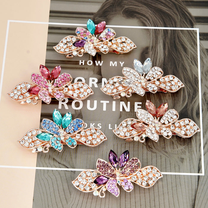 Jewelry WholesaleWholesale butterfly flying crystal diamond hairpin JDC-HC-HG010 Hair Clips 花顾 %variant_option1% %variant_option2% %variant_option3%  Factory Price JoyasDeChina Joyas De China