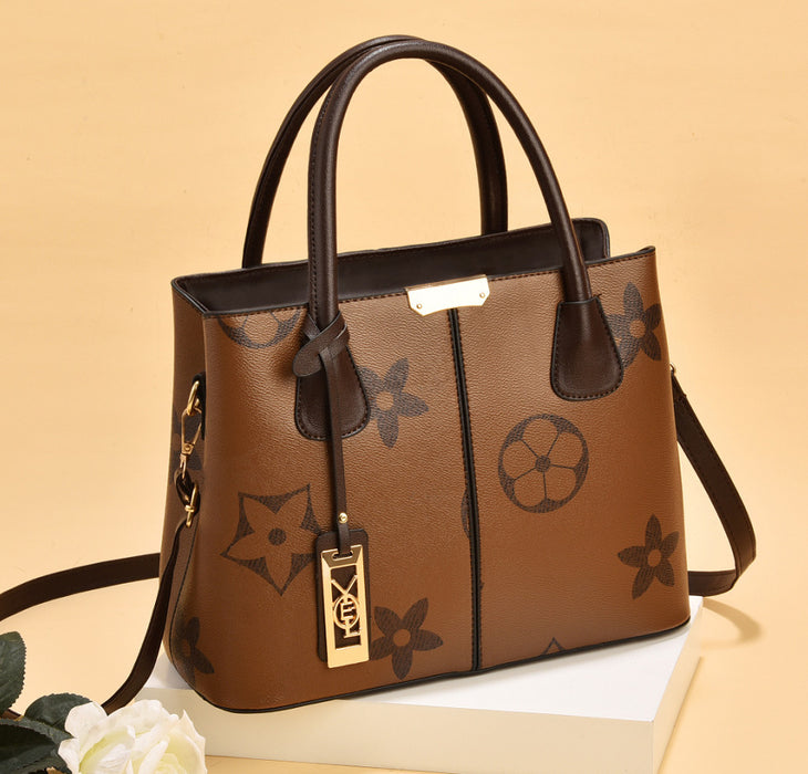 Wholesale Shoulder Bag PU Printing Large Capacity Handbag Diagonal (F) JDC-SD-haim001