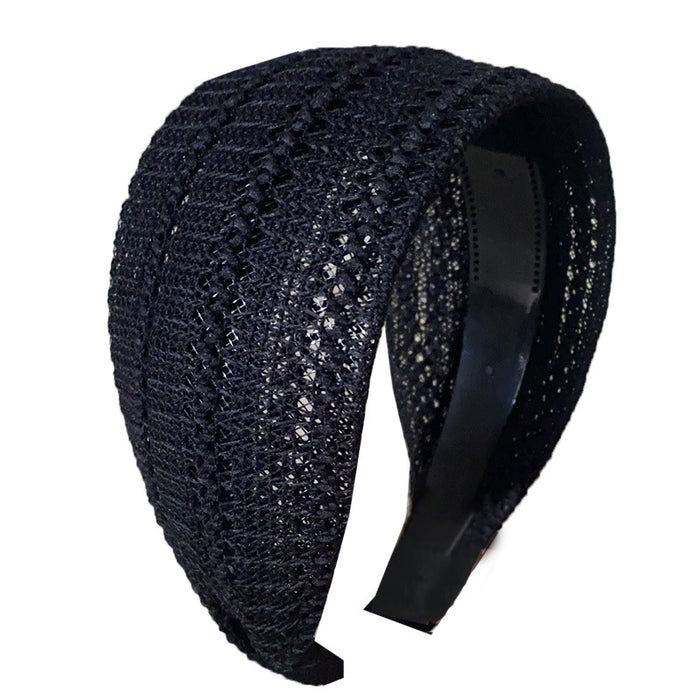 Jewelry WholesaleWholesale wide-brimmed breathable mesh black hair band JDC-HD-Chunj001 Headband 纯界 %variant_option1% %variant_option2% %variant_option3%  Factory Price JoyasDeChina Joyas De China