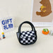 Jewelry WholesaleWholesale PU material plaid colorful children's handbag JDC-HB-KM023 Handbags 卡曼 %variant_option1% %variant_option2% %variant_option3%  Factory Price JoyasDeChina Joyas De China