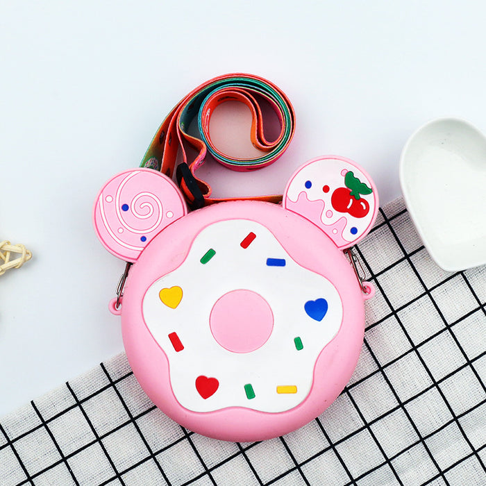 Jewelry WholesaleWholesale candy donut silicone children's cross-body bag JDC-SD-Ruox009 Shoulder Bags 超级 %variant_option1% %variant_option2% %variant_option3%  Factory Price JoyasDeChina Joyas De China