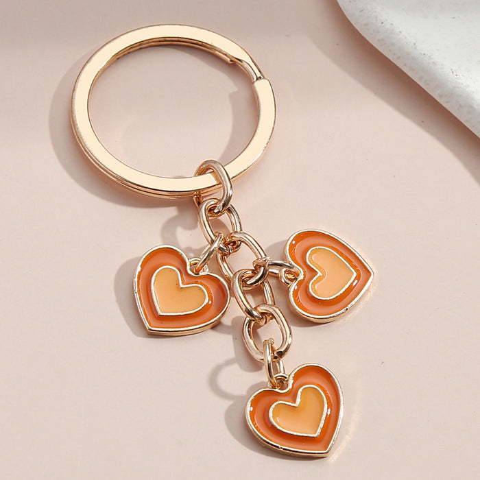 Wholesale Alloy Heart Shaped Keychain Hanging JDC-KC-XHuai001