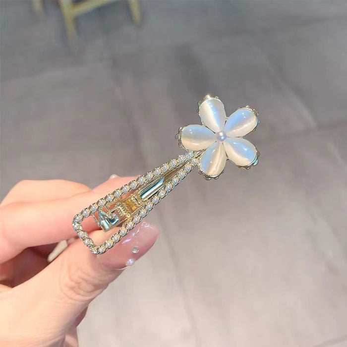 Wholesale Hair Clips Opal Flowers Metal JDC-HC-KeZi001