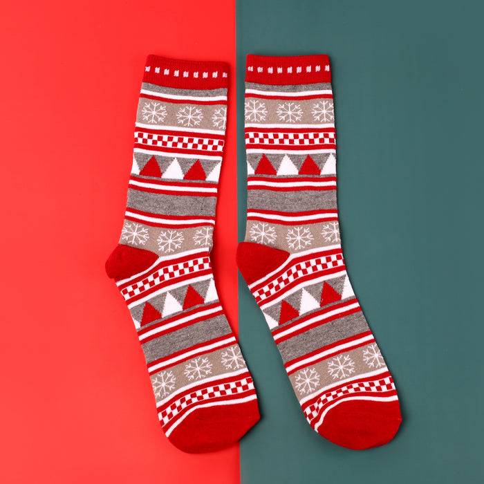 Wholesale Socks Blended Christmas Cute Cartoon MOQ≥3 JDC-SK-LLZ001