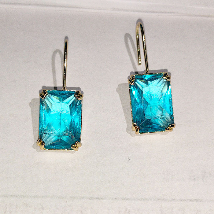 Wholesale Fashion Trend Color Rhinestone Stud Earrings Women JDC-ES-Chenrui015