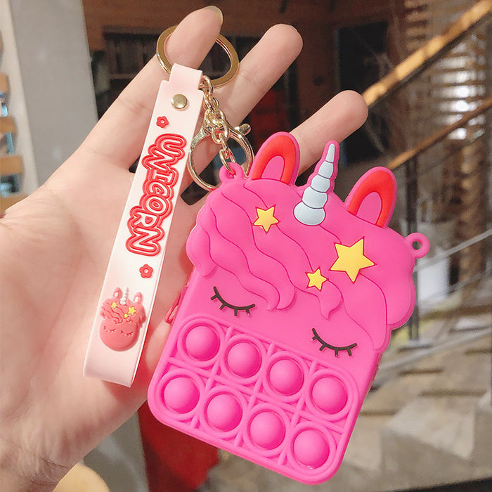 Jewelry WholesaleWholesale Cartoon Decompression Coin Purse Silicone Keychain JDC-KC-FeiRun025 Keychains 飞润 %variant_option1% %variant_option2% %variant_option3%  Factory Price JoyasDeChina Joyas De China