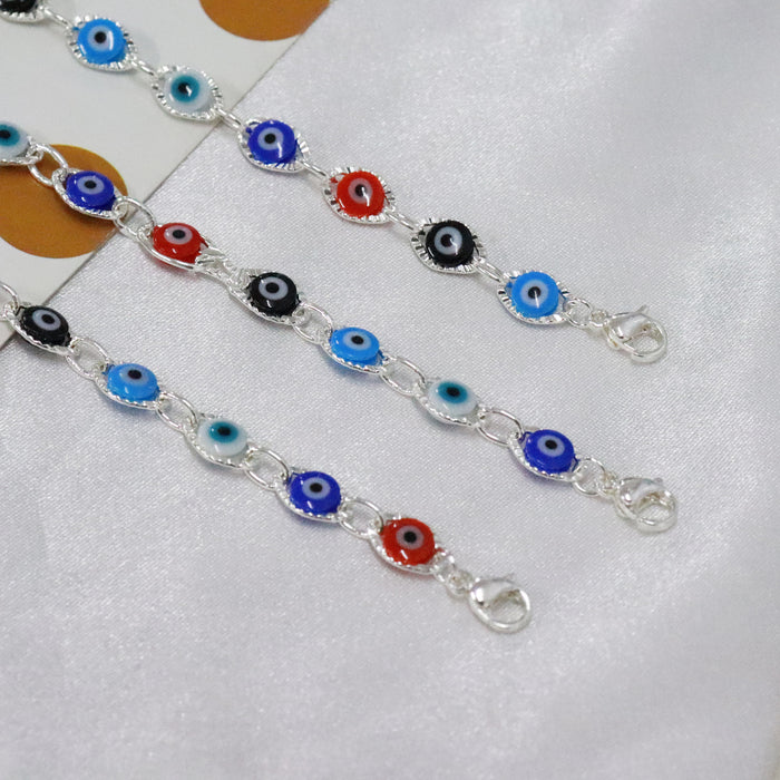 Wholesale Demon Eye Anklet Colored Evil Eye JDC-AS-JinM007