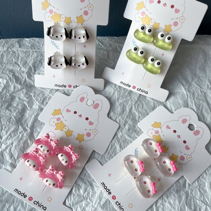 Wholesale Hair Clips Cartoon Resin Metal Set (S) JDC-HC-XingZ005