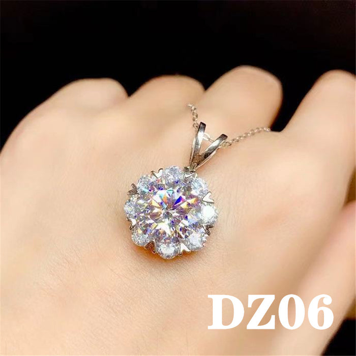 Wholesale Pendant Zircon 2ct Moissanite Faux Necklace JDC-PT-DingR001