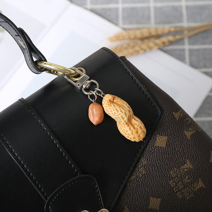 Wholesale Simulation Personalized Peanut Keychain MOQ≥10 JDC-KC-LDao001