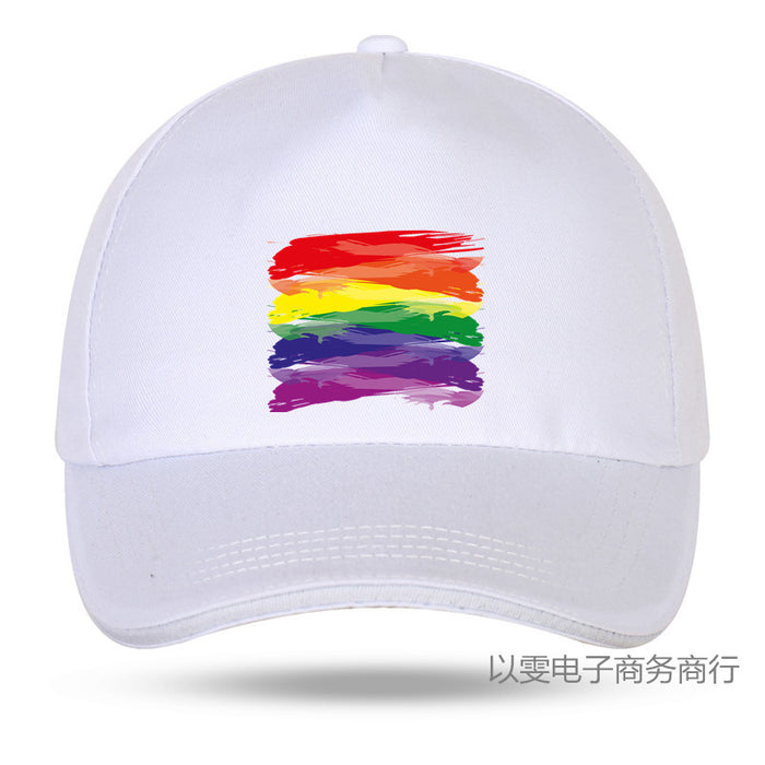 Wholesale Lgbt Rainbow Baseball Cap Gay Sports Hat JDC-FH-YWen001