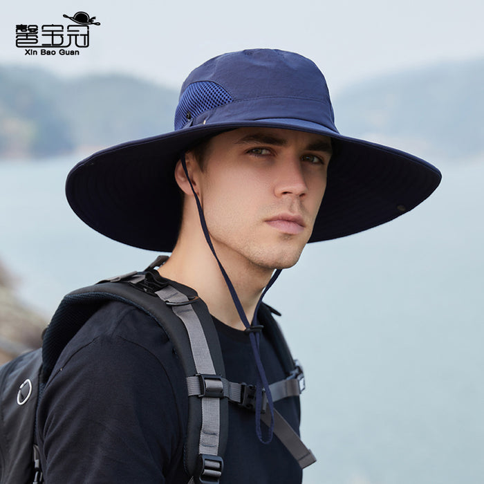 Wholesale fisherman hat summer hat big brim sun hat outdoor mountaineering sun protection MOQ≥2 JDC-FH-BG001