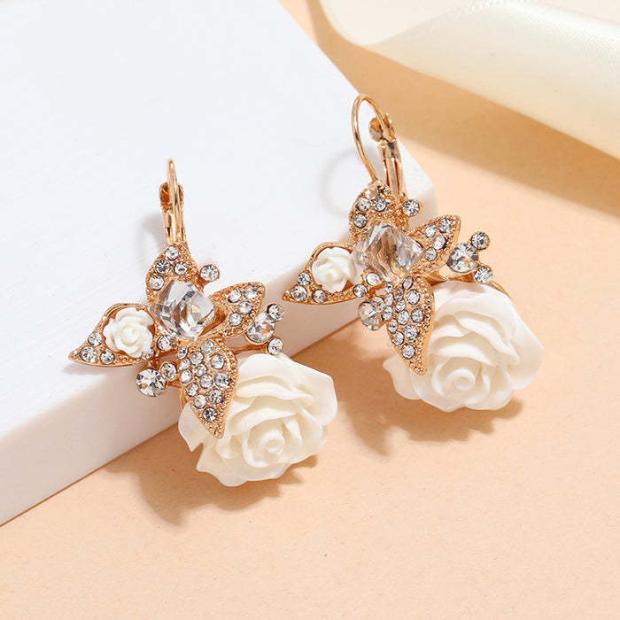 Jewelry WholesaleWholesale resin rosette butterfly stud earrings JDC-ES-KaiQ034 Earrings 凯庆 %variant_option1% %variant_option2% %variant_option3%  Factory Price JoyasDeChina Joyas De China