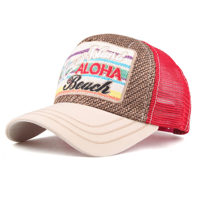 Wholesale beach new patch mesh cap baseball cap JDC-FH-ZhiLa001