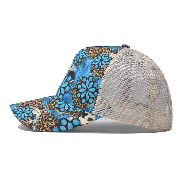 Wholesale printed back ponytail hat MOQ≥2 JDC-FH-EXu009